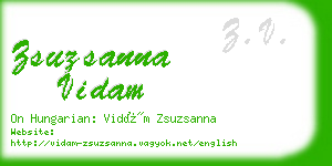 zsuzsanna vidam business card